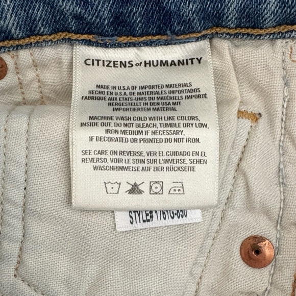 Citizens if Humanity Demy cropped flare jeans , sz : 28 - Picture 11 of 13